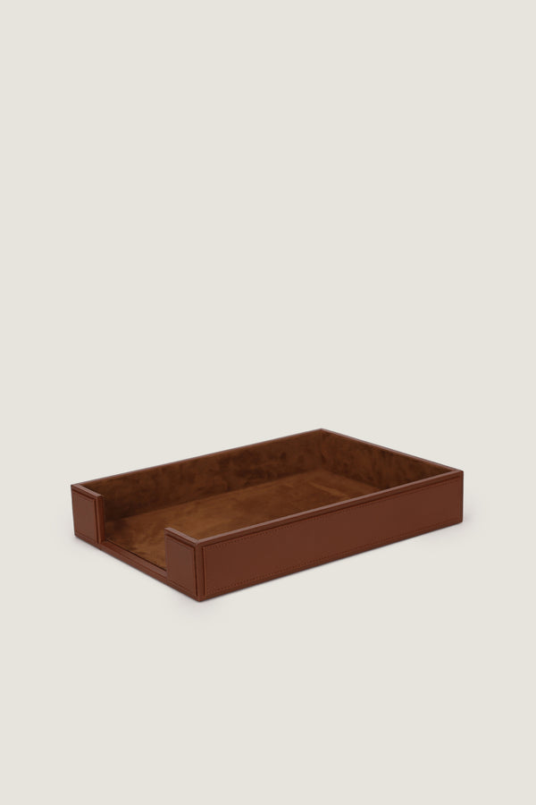 A4 Leather Paper Tray