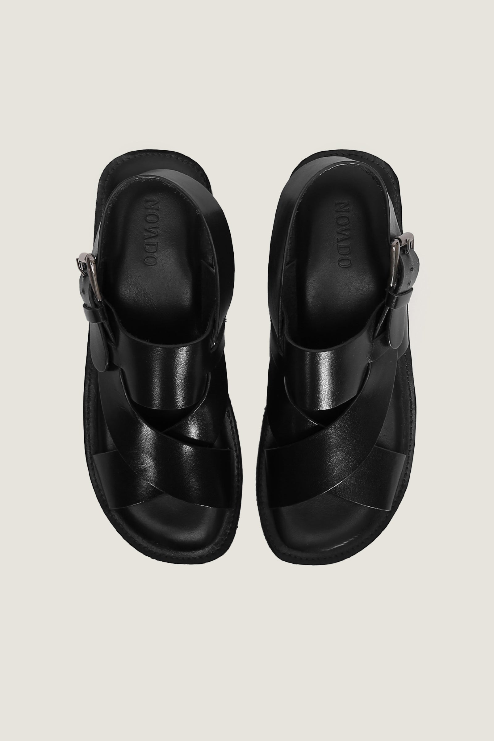 Strap Crafted Men's Full Grain Leather Sandals