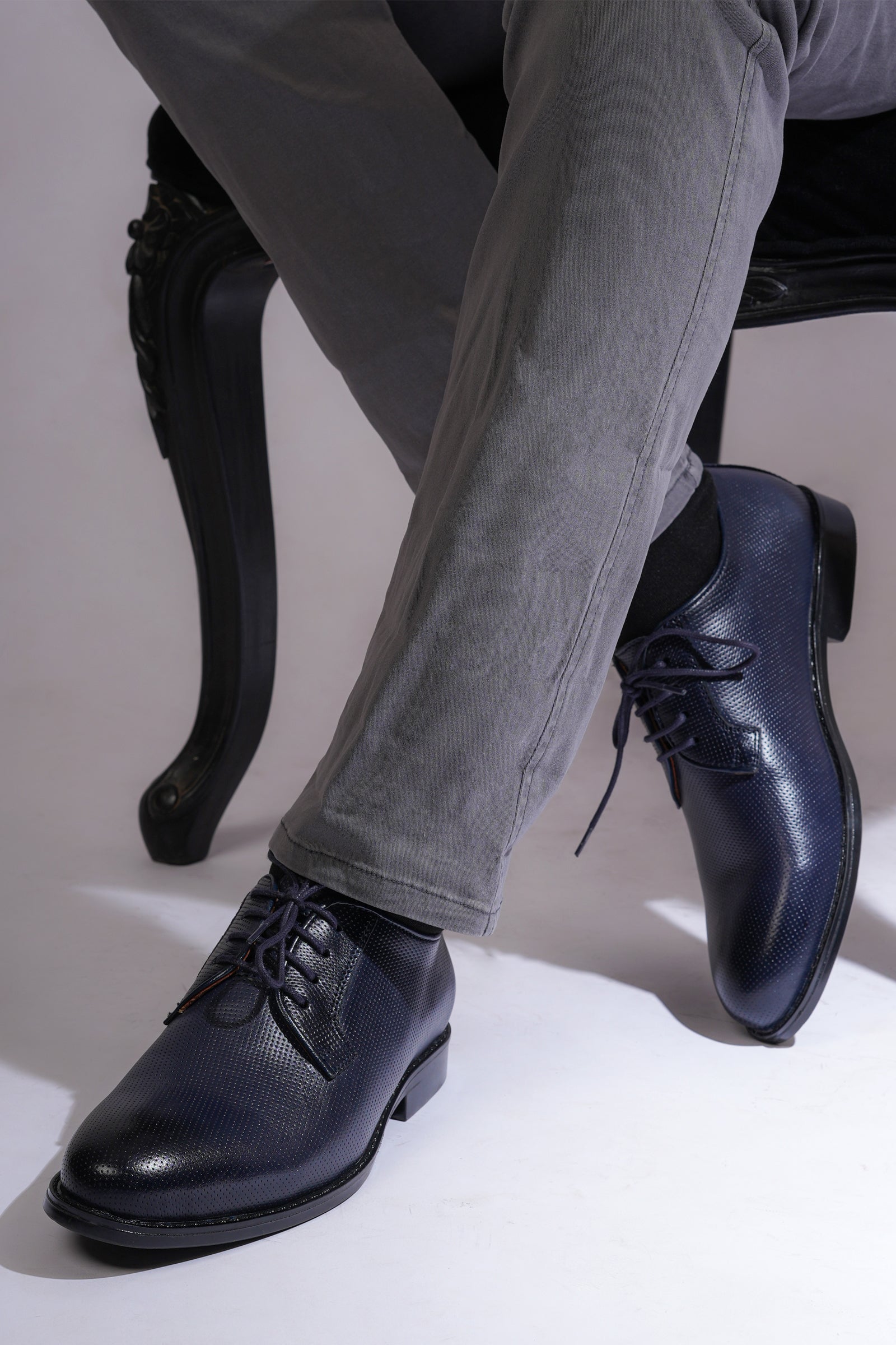 Micro-Punch Derby Shoes | Men