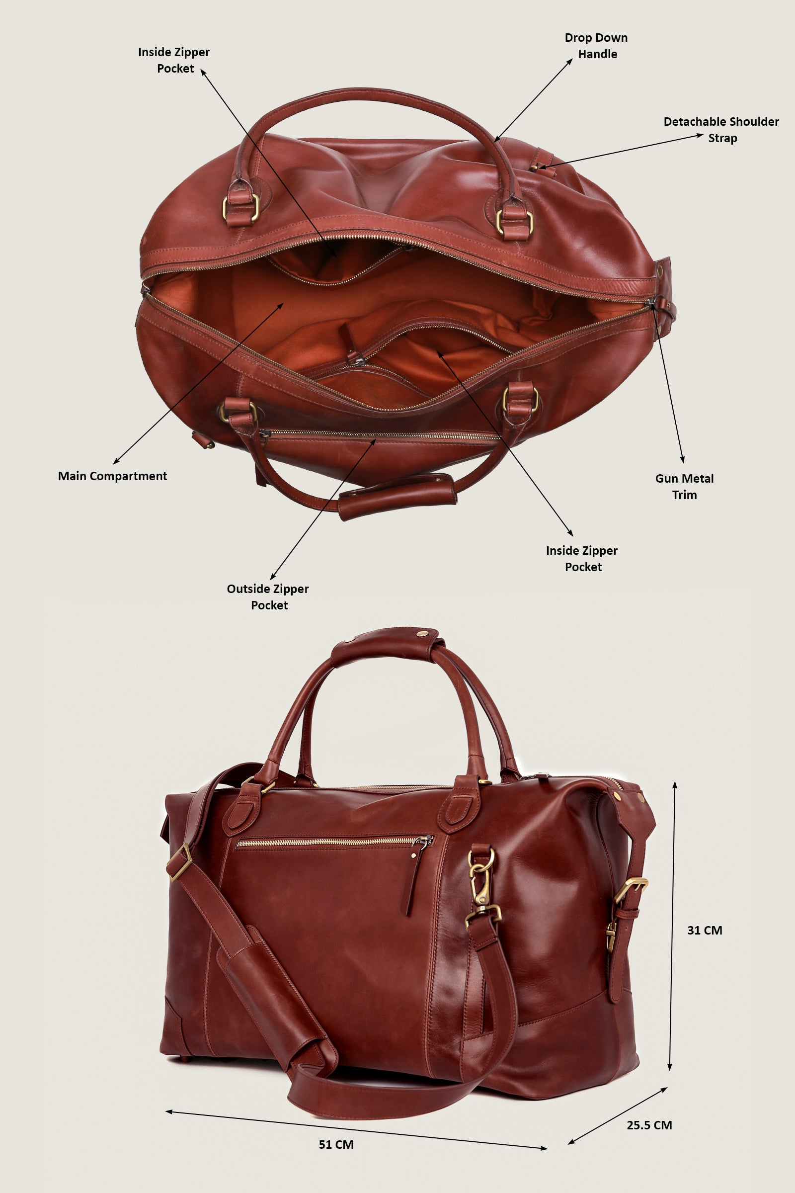Leather Duffle Bag