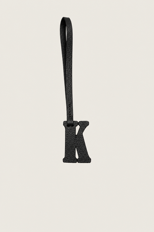 Alphabet Leather Charm