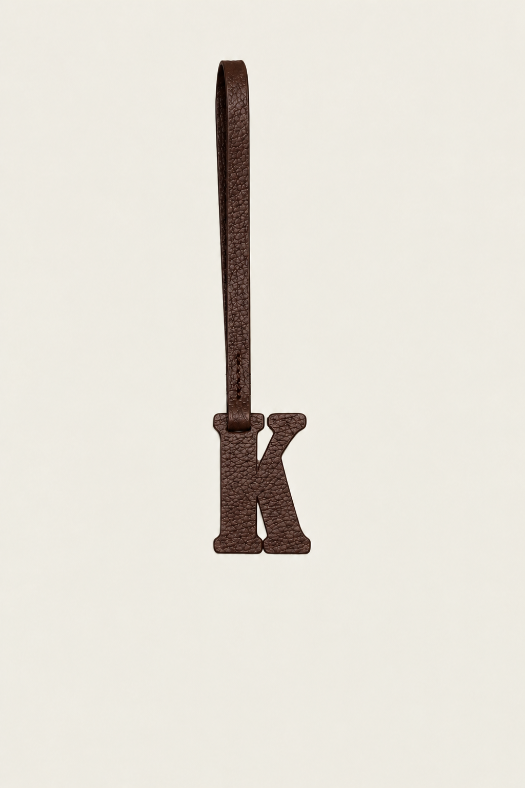 Alphabet Leather Charm