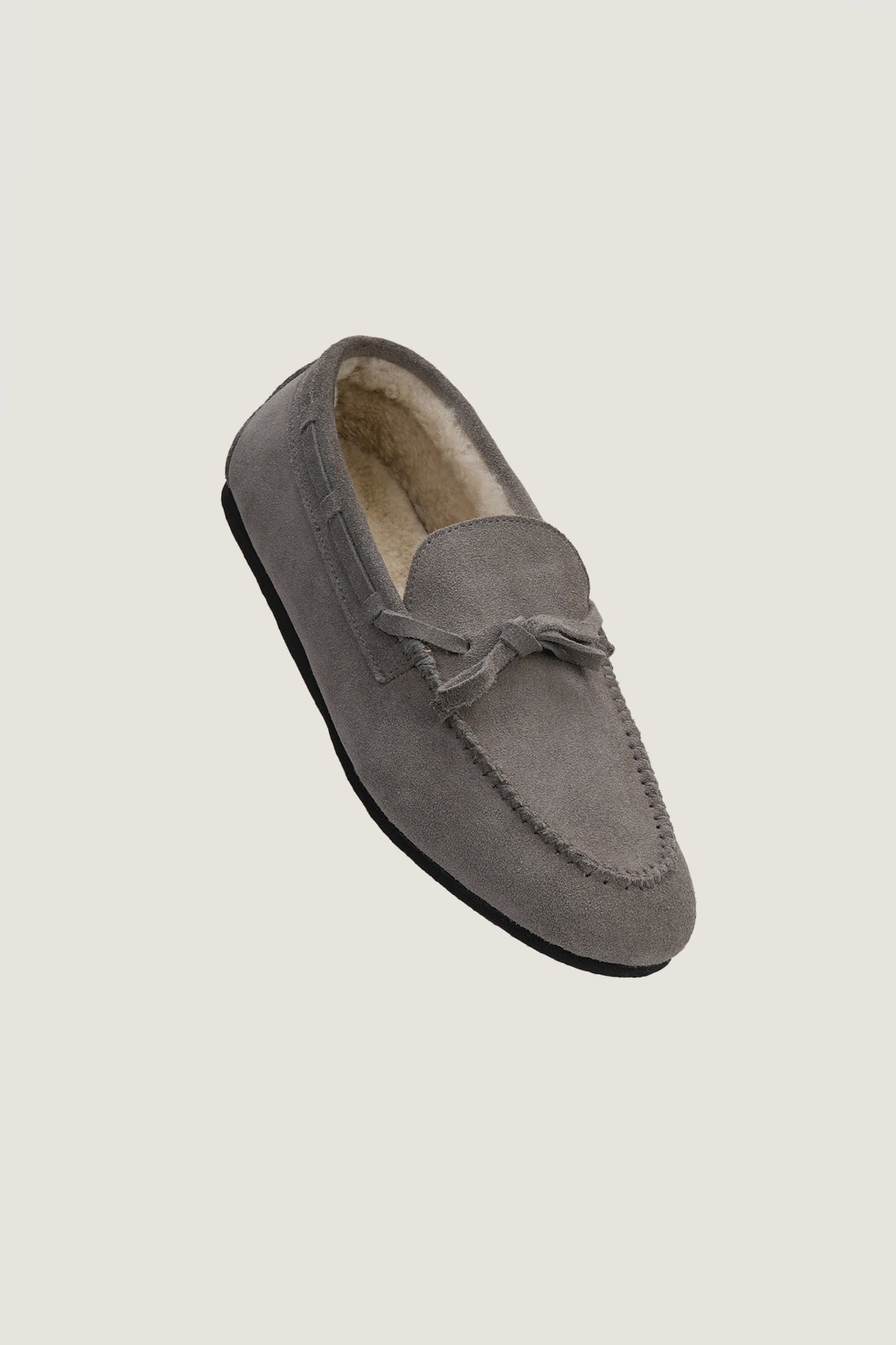 Merino Fur Suede Loafers | Men