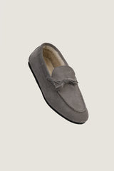 Merino Fur Suede Loafers | Men