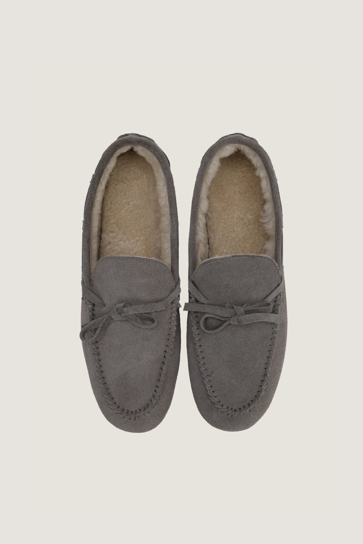 Merino Fur Suede Loafers | Men