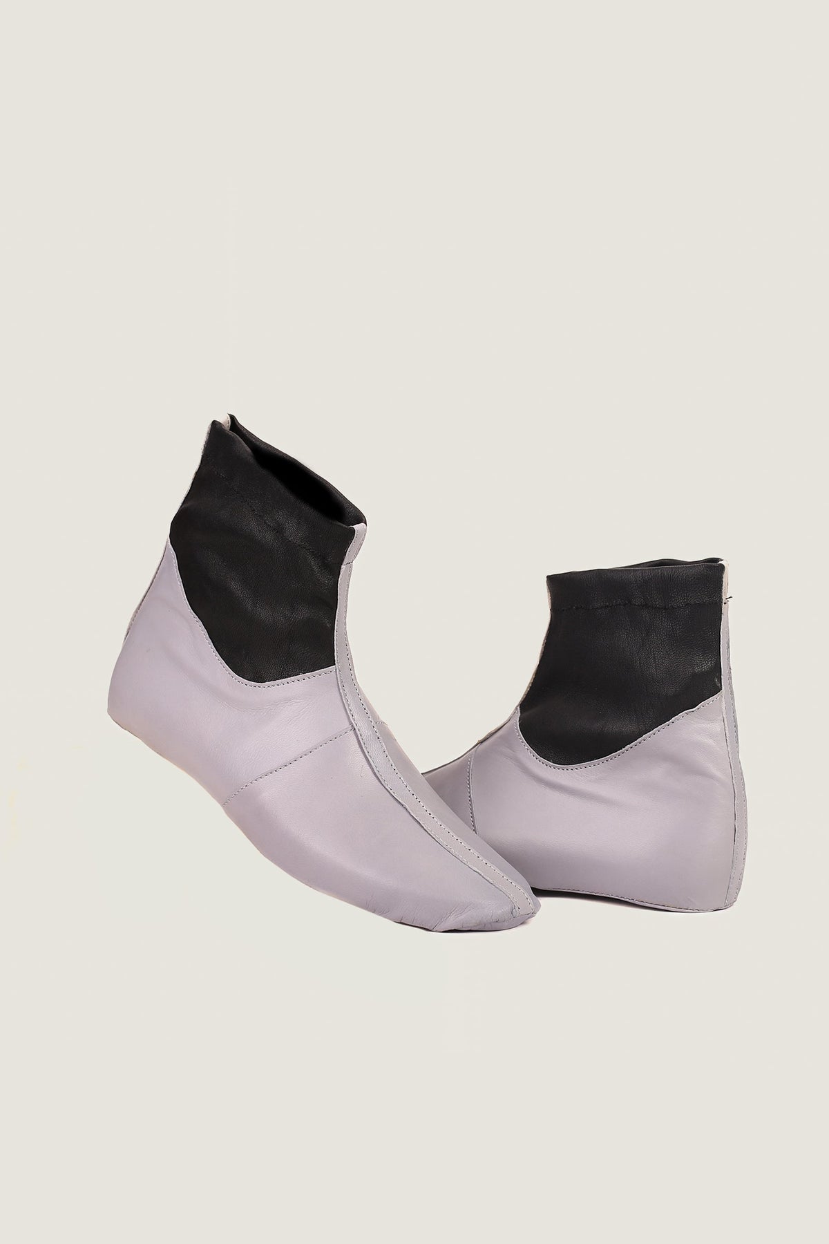 Stretch Leather Long Socks
