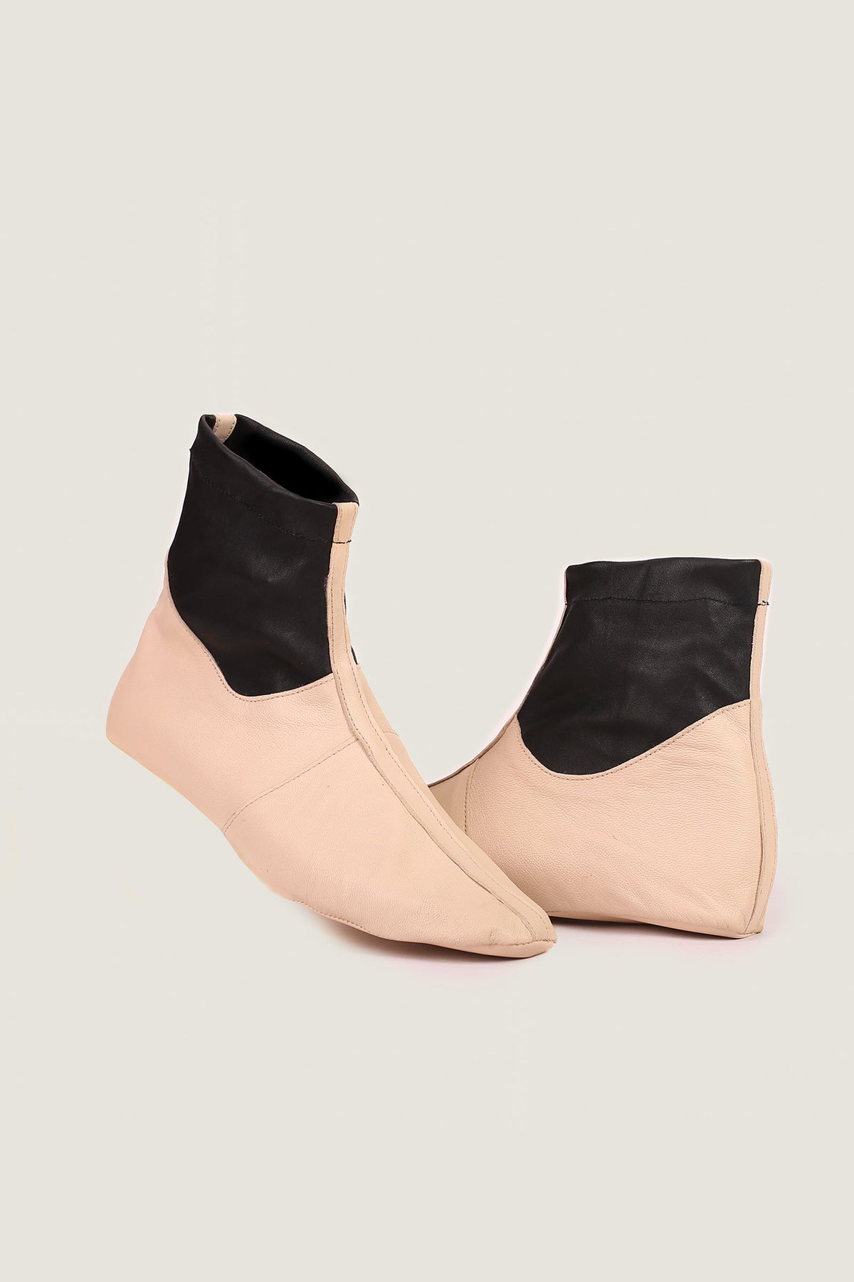 Stretch Leather Long Socks
