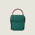 Mini Croc Bag with a Resin Handle