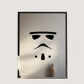 Stormtrooper Minimalist Star Wars Leather Art  - Novado