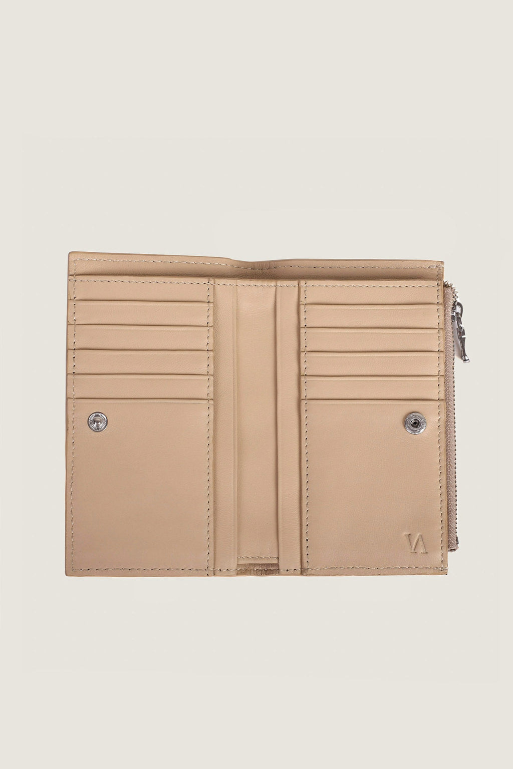 Leather Intrecciato Bifold Card Holder