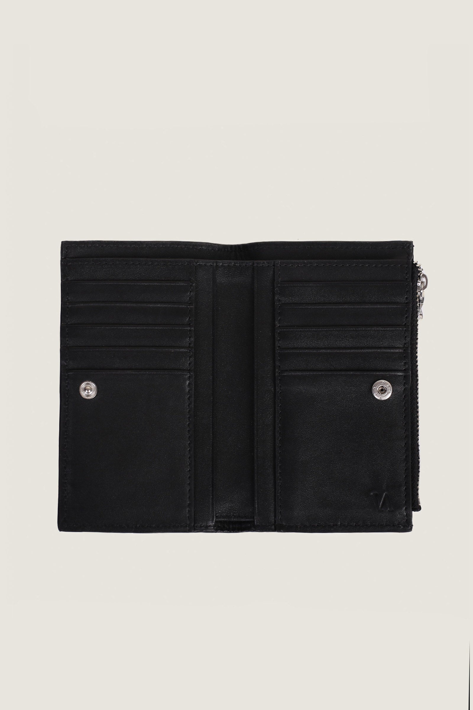Leather Intrecciato Bifold Card Holder
