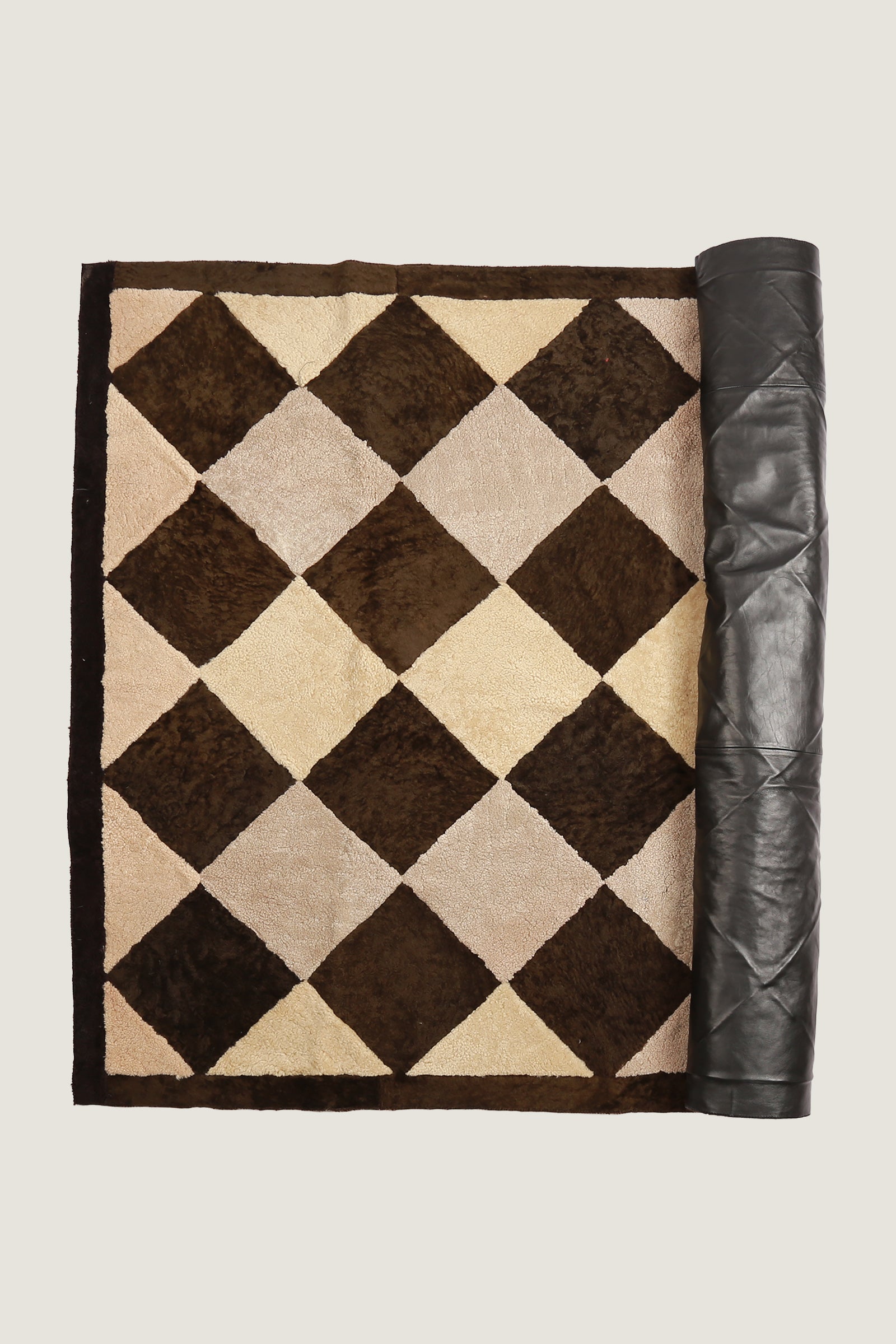 Sheep Bliss Leather Fur Rug
