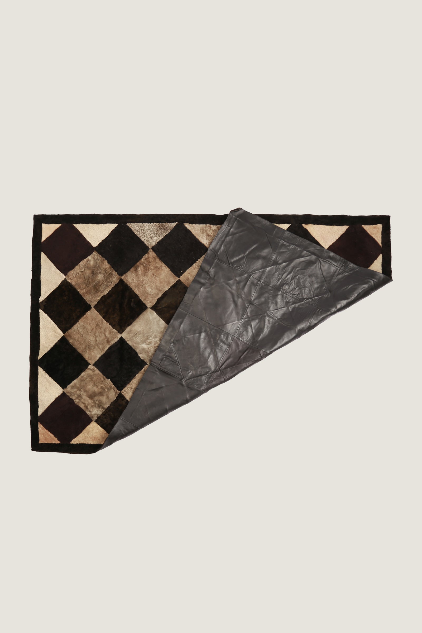 Sheep Bliss Leather Fur Rug