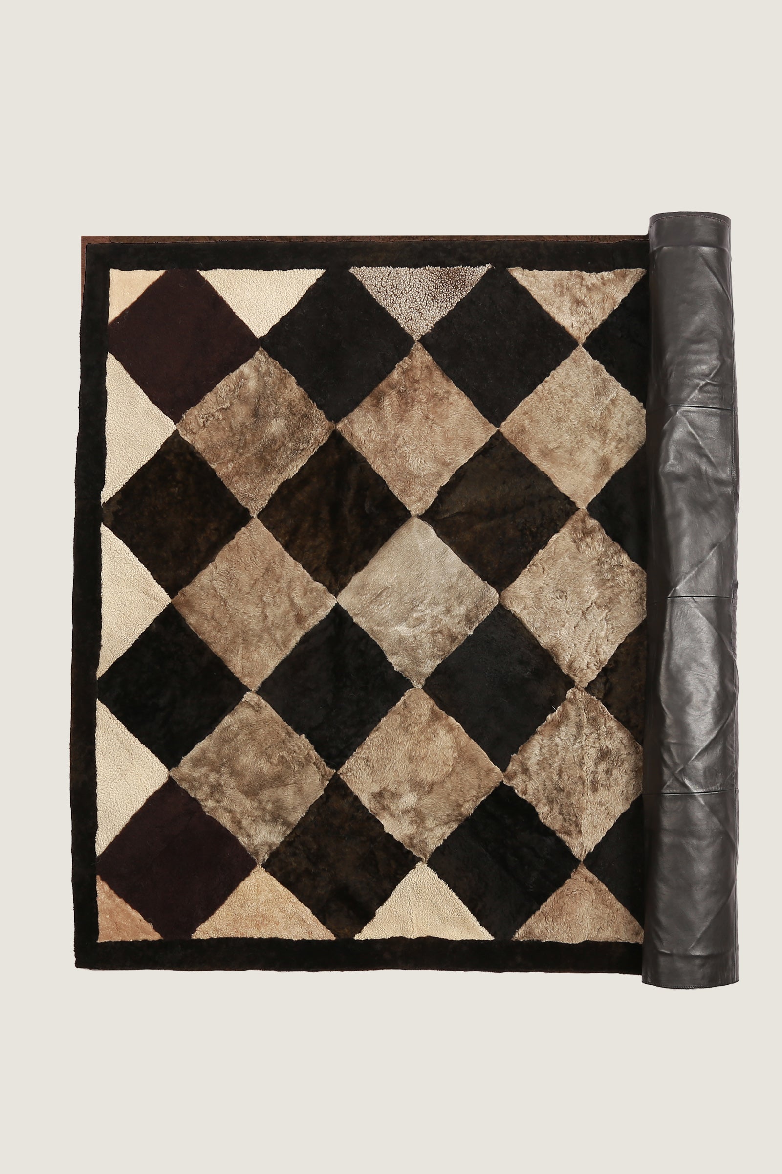 Sheep Bliss Leather Fur Rug