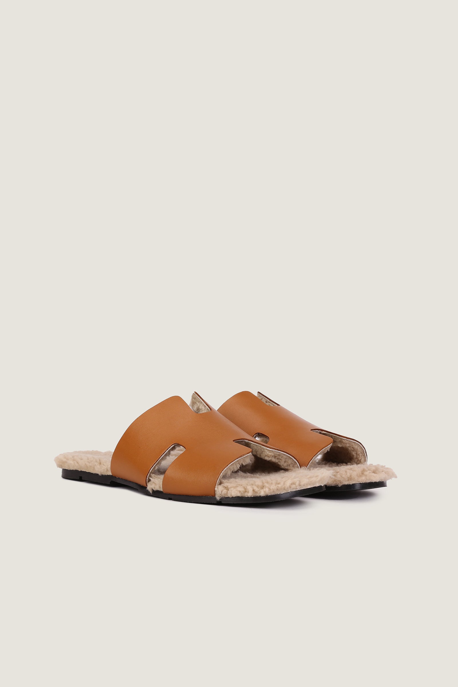 Men's H Style Slipper With Fur