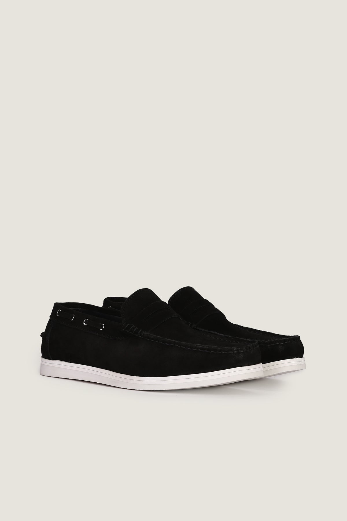 Velour Suede Leather Loafers | Men