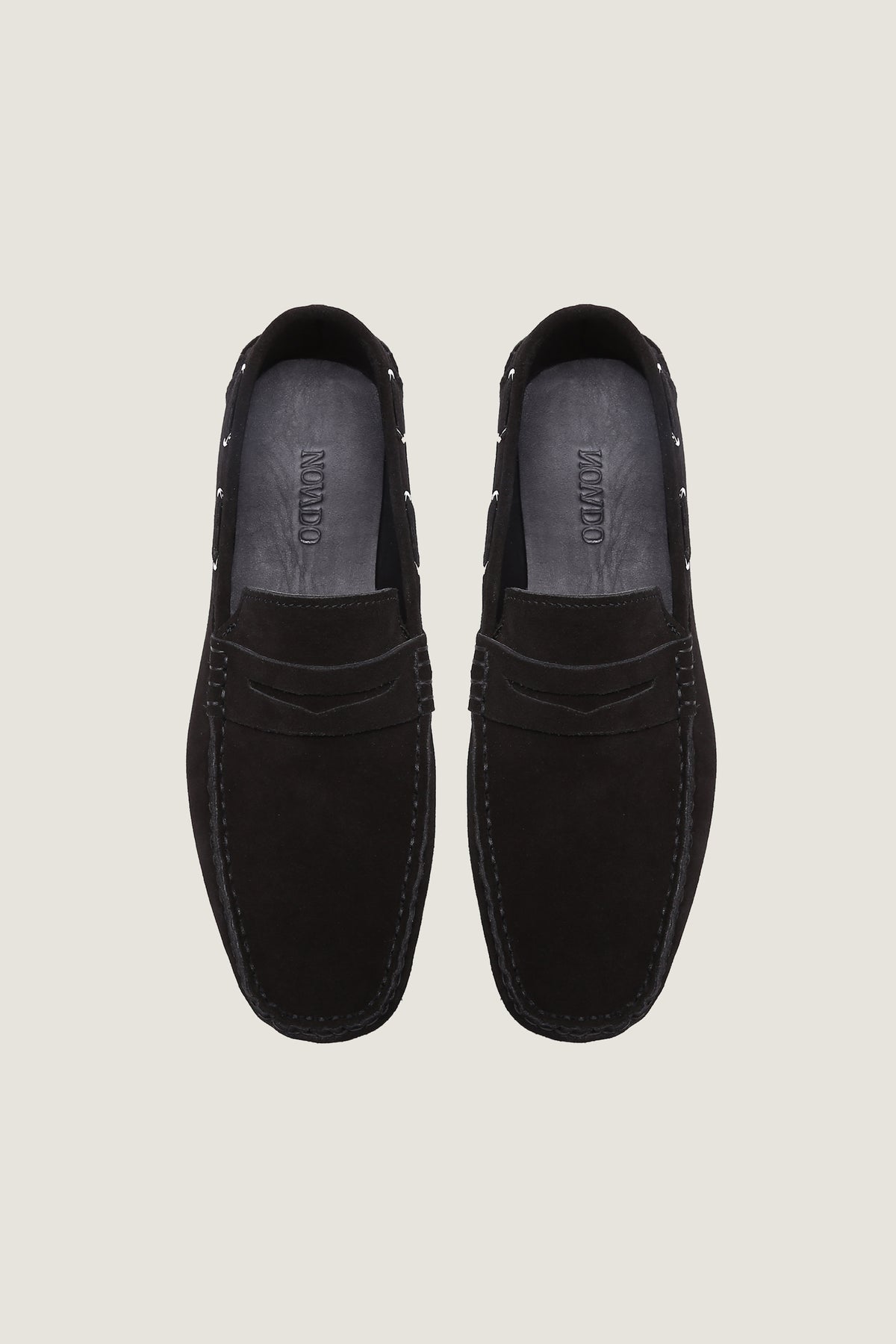 Velour Suede Leather Loafers | Men