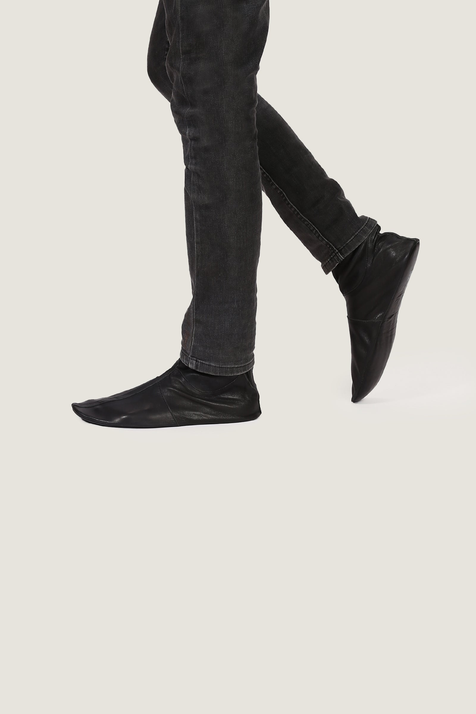 Full Grain Stretchable Leather Socks