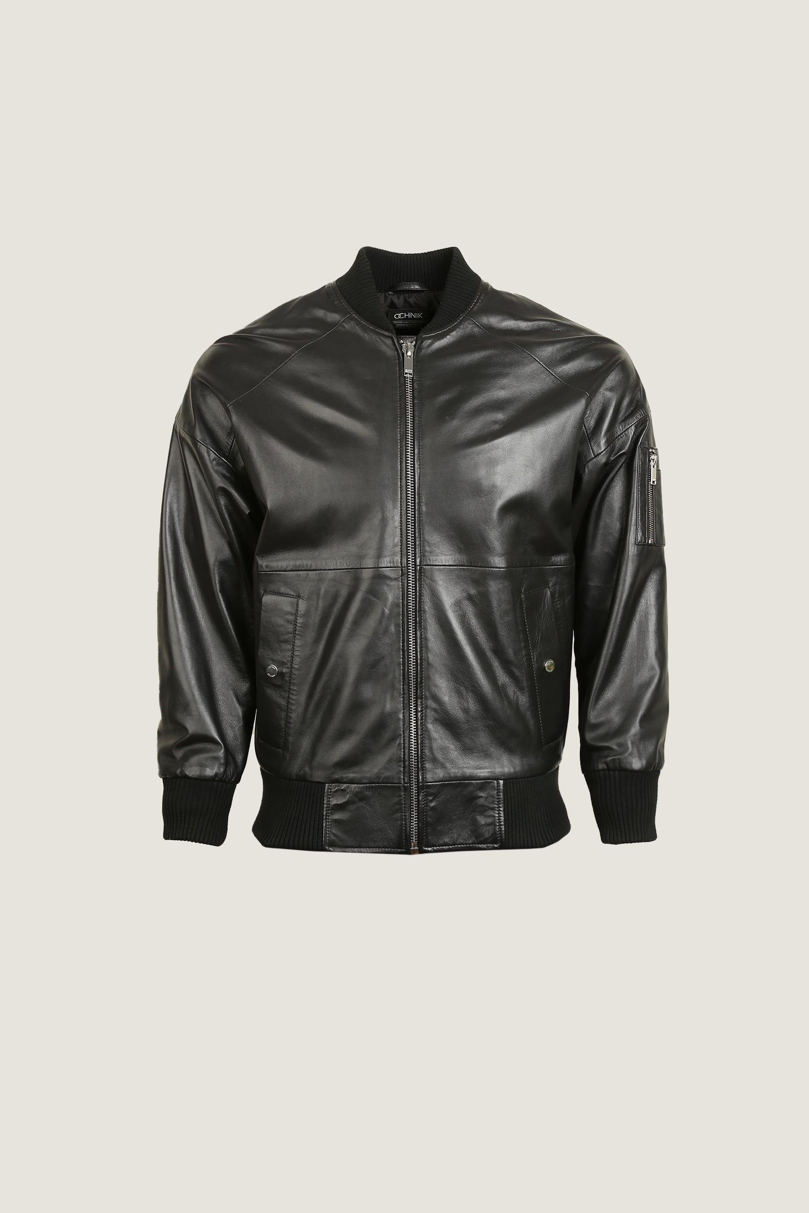Bomber Leather Jacket | Men