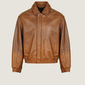 Bomber Leather Jacket | Men