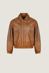 Bomber Leather Jacket | Men
