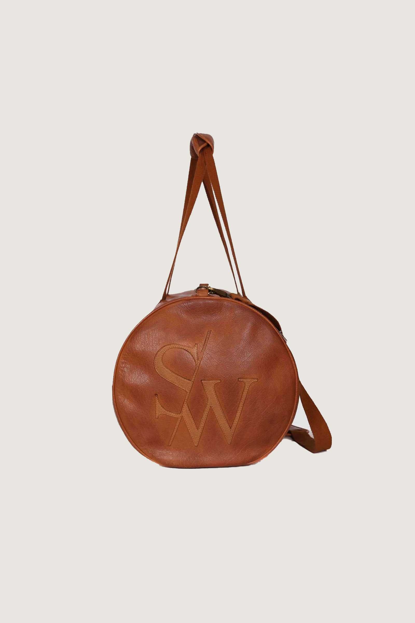 Leather Duffle Bag | Custom Name