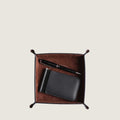 Luxury Leather Coin Tray Brown | Get Limited Time Offer 15% Discount