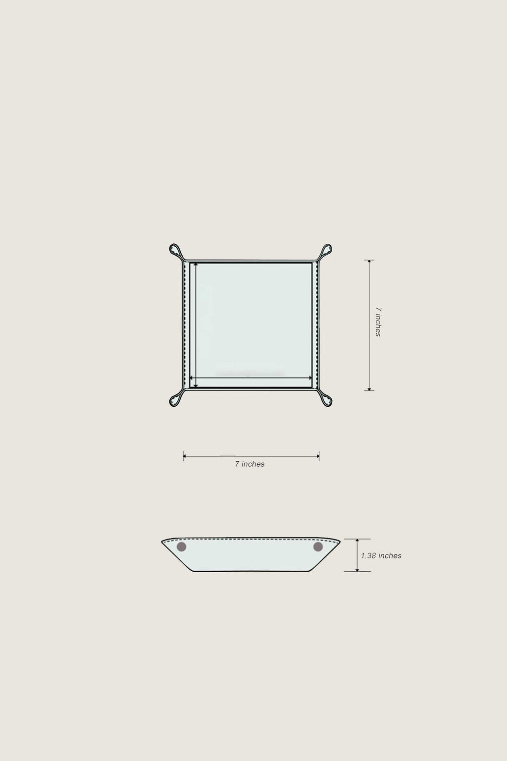 Luxury Leather Coin Tray