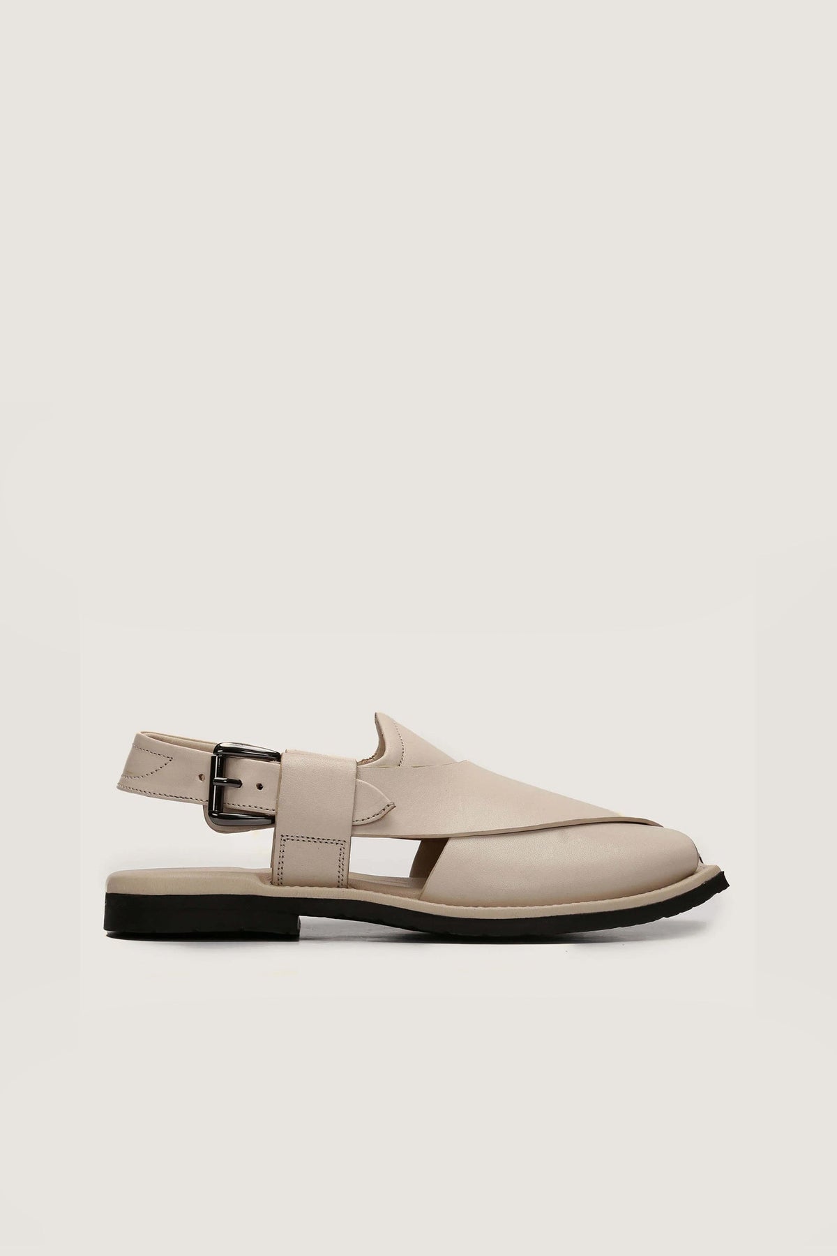 Masti Khan Off-White Peshawari Chappal