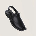Masti Khan Black Peshawari Chappal