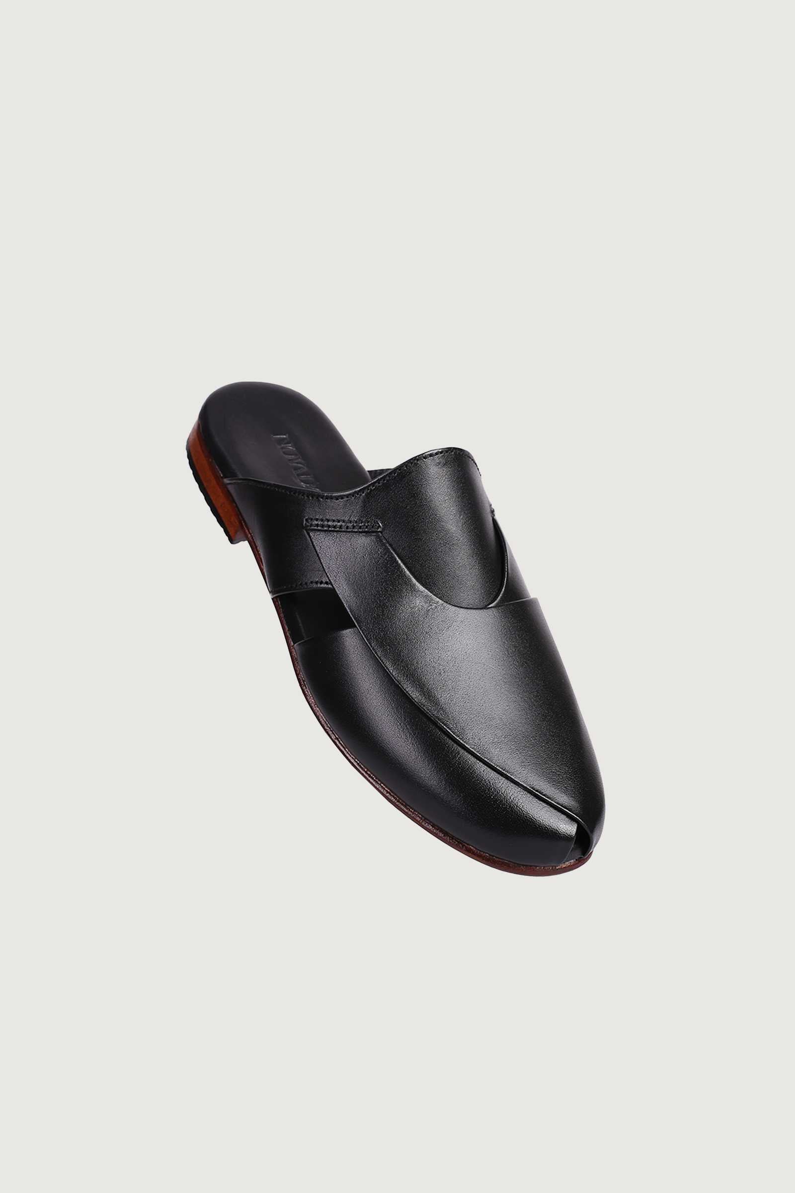 Men's Luxury Leather Peshawari Style Mules