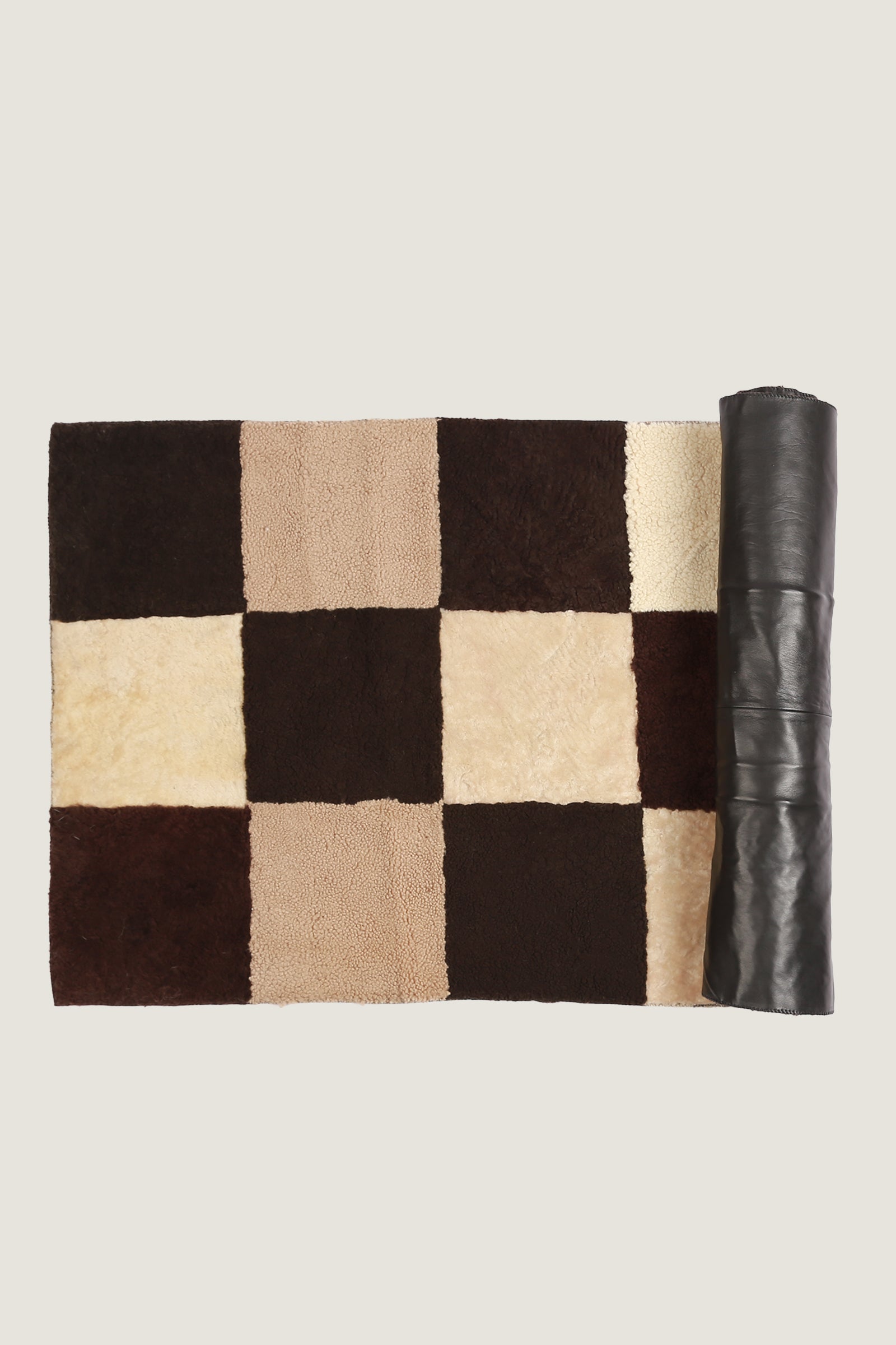 Sheep Bliss Leather Fur Rug