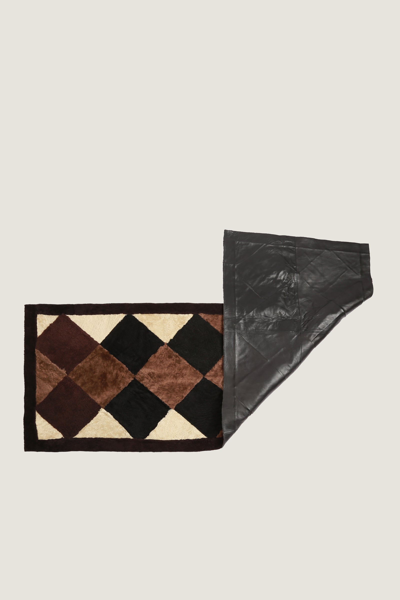 Sheep Bliss Leather Fur Rug