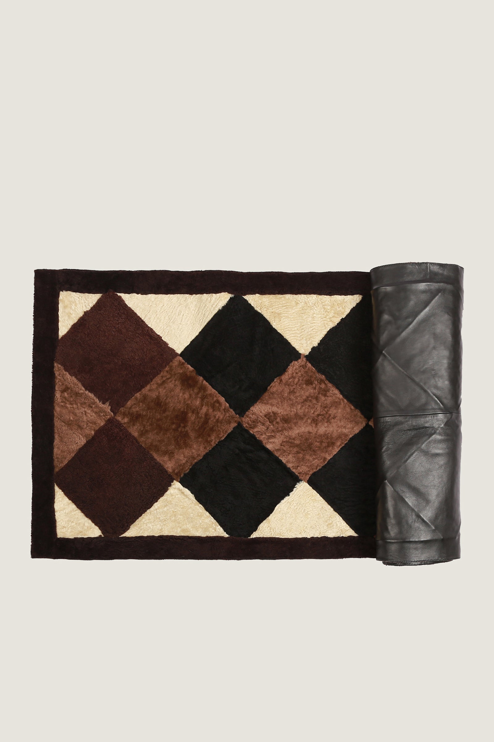 Sheep Bliss Leather Fur Rug