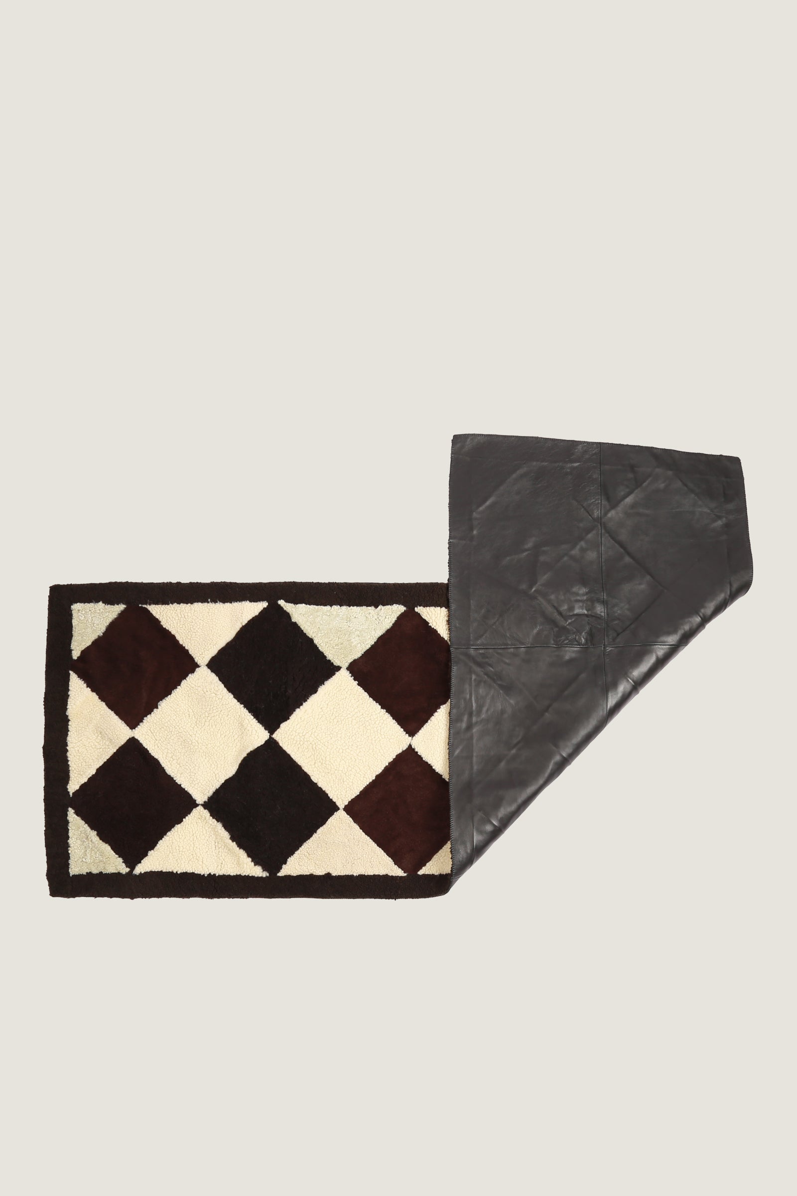 Sheep Bliss Leather Fur Rug