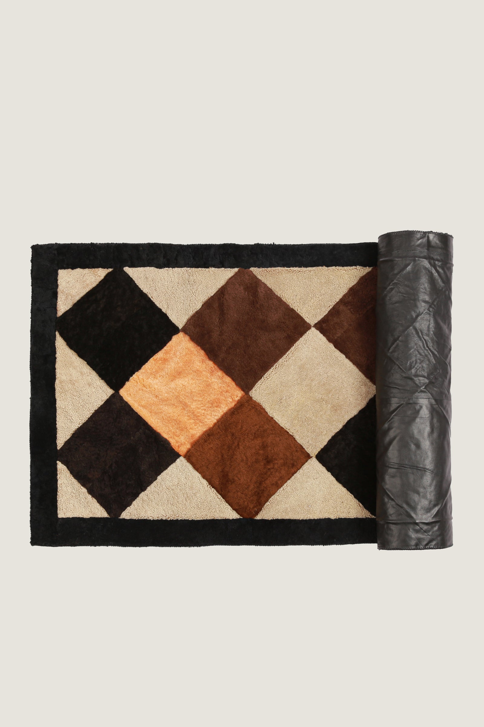 Sheep Bliss Leather Fur Rug