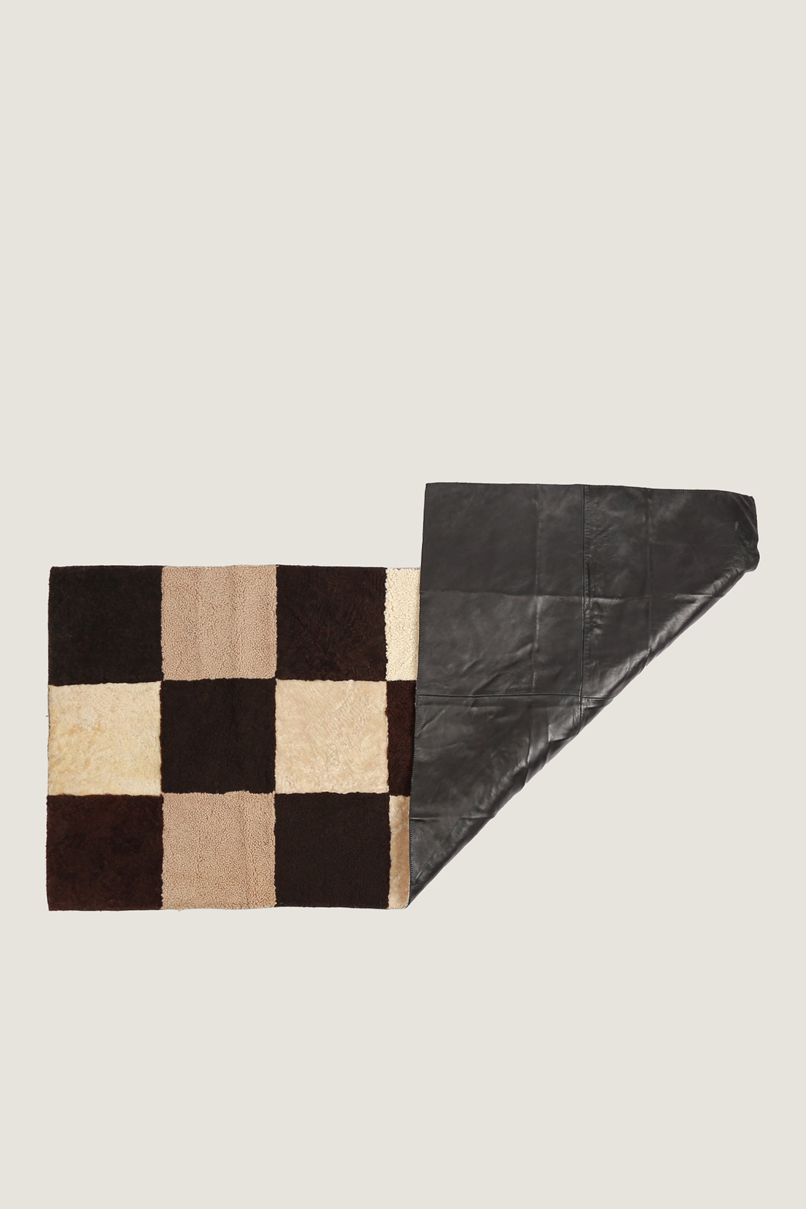 Sheep Bliss Leather Fur Rug