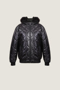 Puffer Leather Jacket | Women