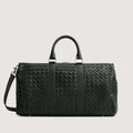 Woven Leather Duffle Bag