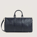 Woven Leather Duffle Bag