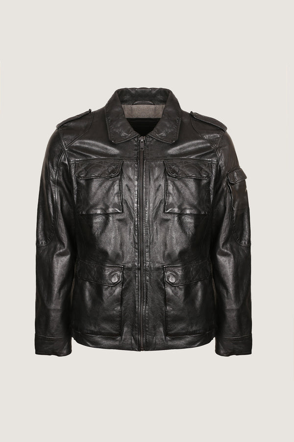 4 Pocket Style Leather Jacket